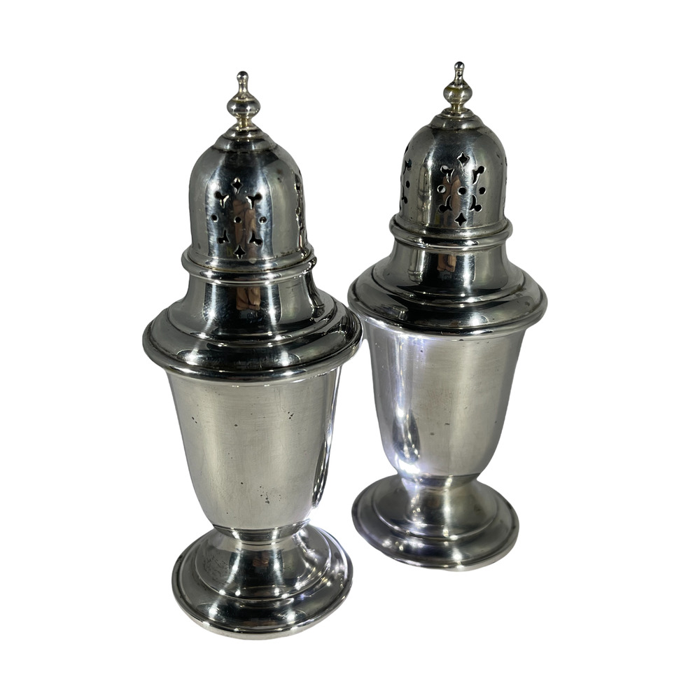 Sterling Silver Puritan Salt & Pepper Shakers by GORHAM SILVER